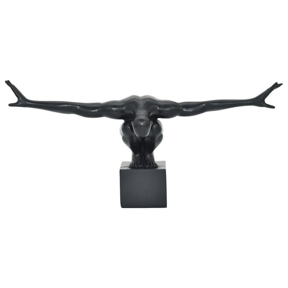 Adam & Friends Home Decor Take-A-Bow Man Sculpture | 1-Piece | Black - Picture 1 of 7